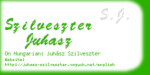szilveszter juhasz business card