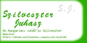 szilveszter juhasz business card